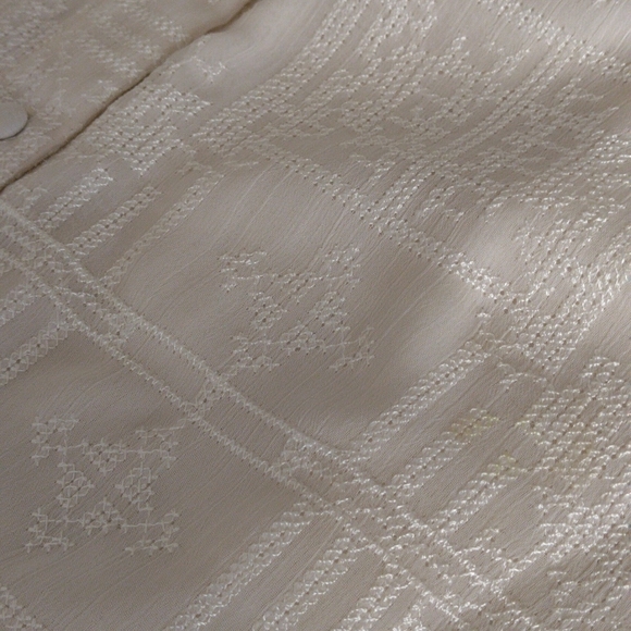 Tularosa Medium Cream Needle Point Midi Skirt - Picture 10 of 17